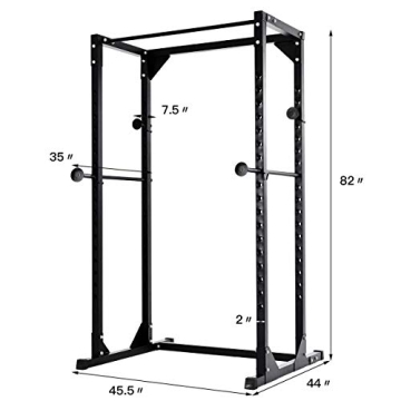 Goplus Heavy Duty Adjustable Power Rack for Home Gym