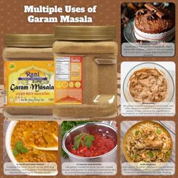 Rani Garam Masala Indian 11-Spice Blend 16oz (1lb) 454g PET Jar ~ All Natural, Salt-Free | Vegan | N...