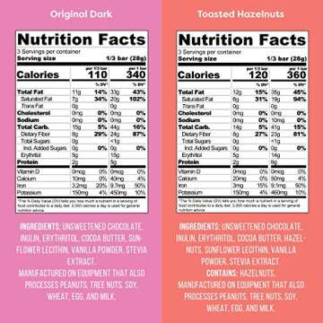 Kiss My Keto Chocolate Bars Pack of 4 – Variety Pack 1g Net Carbs – 100% Sugar Free Dark Chocolate, Gluten Free Chocolate – 4 Individually Wrapped Bars, Low Carb Chocolate – Dairy Free Chocolate Candy Bar