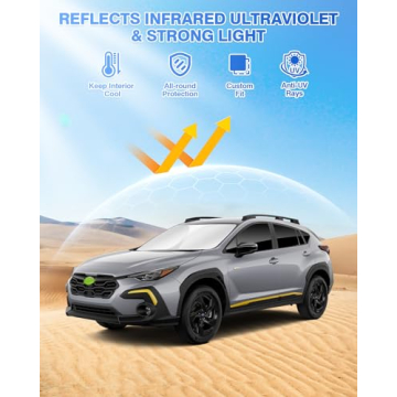 Canvcle Sunshades for Subaru Crosstrek 2024 2025 2026 - Complete UV Protection and Privacy in Style!