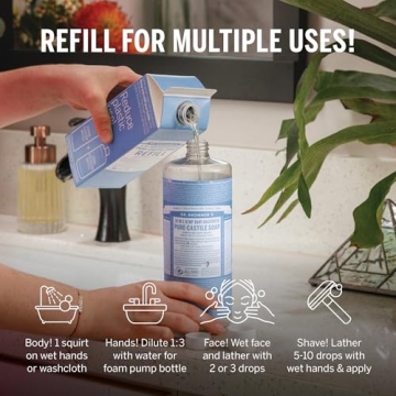 Eco-Friendly Dr. Bronner's Pure-Castile Liquid Soap Refills