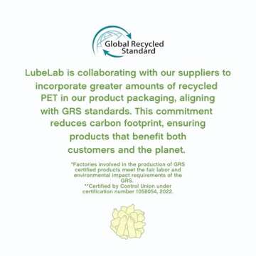 Lubelab Waterbased Lube 8.3 Fl Oz. Personal Lubricant w/Aloe & Vitamin E, Hypoallergenic, Free of Paraben&Glycerin&PEGs, PH-Balanced, Natural Smooth Slippery Glide Gel for Couples, Men, Women