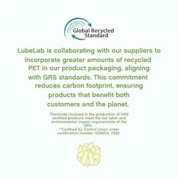 Lubelab Waterbased Lube 8.3 Fl Oz. Personal Lubricant w/Aloe & Vitamin E, Hypoallergenic, Free of Paraben&Glycerin&PEGs, PH-Balanced, Natural Smooth Slippery Glide Gel for Couples, Men, Women