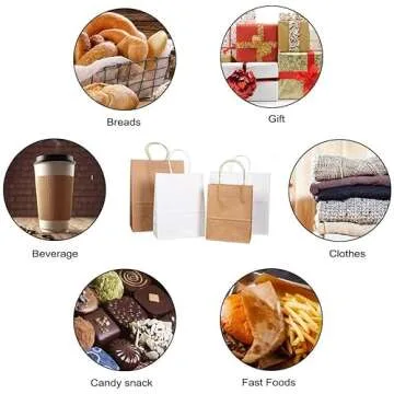 Eco-Friendly Kraft Paper Gift Bags - Durable and Stylish