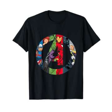Marvel Avengers A Logo T-Shirt for All Ages - Stylish & Durable