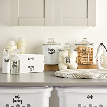 Stylish Preprinted Laundry Room Labels for Total Organization
