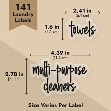 Stylish Preprinted Laundry Room Labels for Total Organization