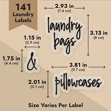 Stylish Preprinted Laundry Room Labels for Total Organization