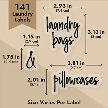 Stylish Preprinted Laundry Room Labels for Total Organization