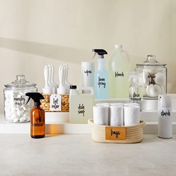 Stylish Preprinted Laundry Room Labels for Total Organization