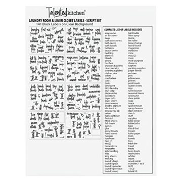 Stylish Preprinted Laundry Room Labels for Total Organization