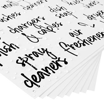 Stylish Preprinted Laundry Room Labels for Total Organization