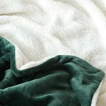 NANPIPER Sherpa Flannel Blanket - Cozy & Reversible