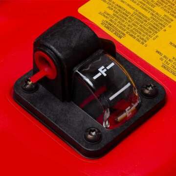 Scepter Portable Marine Gasoline Fuel Storage Tank with 2-Way Vented Cap, 12 Gallon