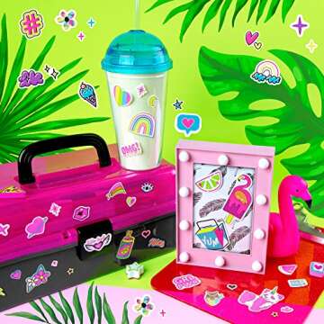 Fashion Angels 1,000+ Totally Rainbow Sticker Book, Includes Fun & Colorful Craft Stickers, Ideal for Accessorizing Kids & Teens Notebooks, Journals & More