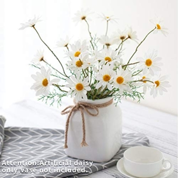 AmyHomie Artificial Flowers - Realistic Daisies for Home & Weddings