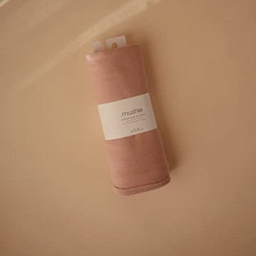 Mushie Extra Soft Organic Cotton Baby Blanket 35x35