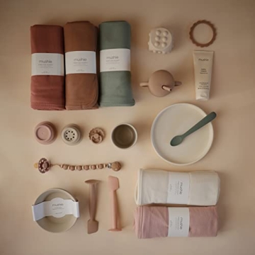 Mushie Extra Soft Organic Cotton Baby Blanket 35x35