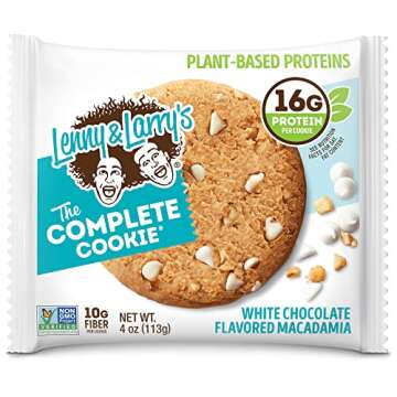 Lenny and Larry's The Complete Cookie, White Chocolate Macadamia, 4 Ounce (Pack of 12)