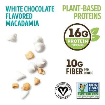 Lenny and Larry's The Complete Cookie, White Chocolate Macadamia, 4 Ounce (Pack of 12)