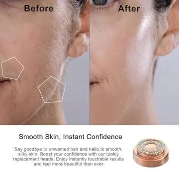 Gen 2 Replacement Heads for Flawless Facial Hair Remover