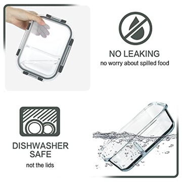 High-Quality Glass Meal Prep Containers Set of 10