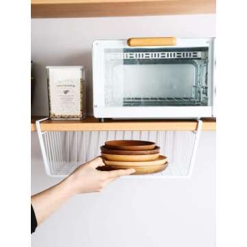 Under Shelf Baskets for Easy Home Organization Storage