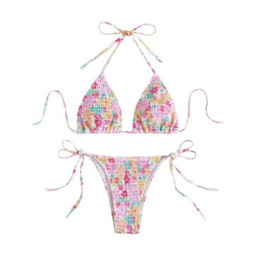 COZYEASE Women's Floral Bikini Set - Sexy, Cute & Comfortable Swimwear