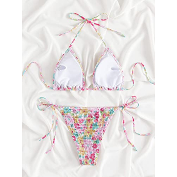 COZYEASE Floral Bikini Set Sexy Comfortable Swimwear