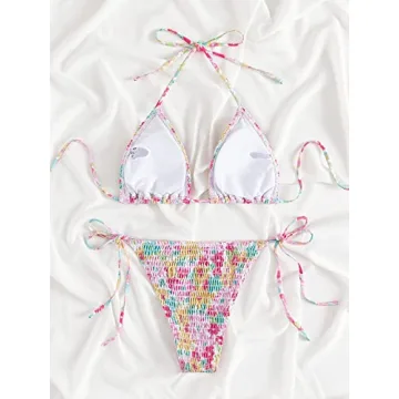 COZYEASE Floral Bikini Set Sexy Comfortable Swimwear