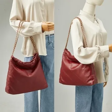 DORIS&JACKY Quilted Leather Tote for Women - Stylish and Functional