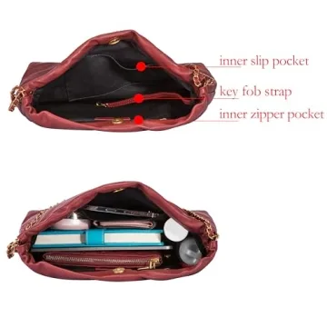 DORIS&JACKY Quilted Leather Tote for Women - Stylish and Functional