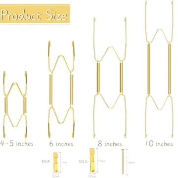 Hotop Invisible Wall Plate Hangers - Perfect for Displaying Plates