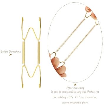 Hotop Invisible Wall Plate Hangers - Perfect for Displaying Plates