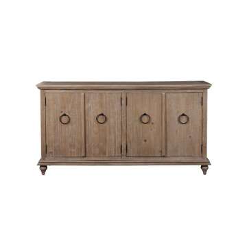 Martin Svensson Home Garden District TV Stand Credenza - Elegant Solid Wood Design