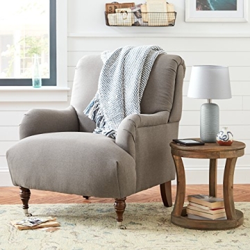 Modern Rustic Elm Round Side Table by Stone & Beam