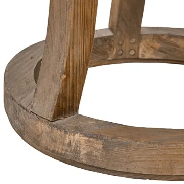 Modern Rustic Elm Round Side Table by Stone & Beam