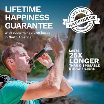 Survivor Filter Straw - Portable Water Purifier for Travel