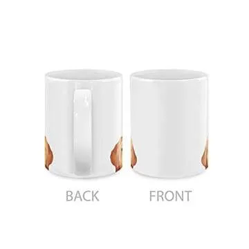 MUGBREW Yellow Labrador Retriever Dog Ceramic Coffee Mug Tea Cup, 11 OZ