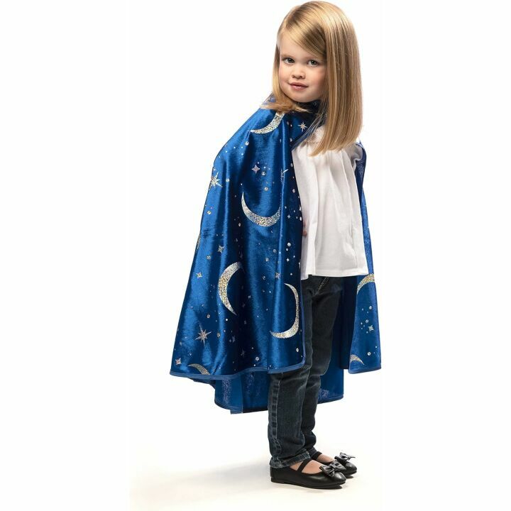 Royal Blue Wizard Costume Cape for Kids 3+
