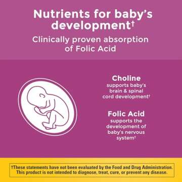 Nature Made Prenatal Gummies with DHA and Folic Acid, Prenatal Vitamin and Mineral Supplement for Da...
