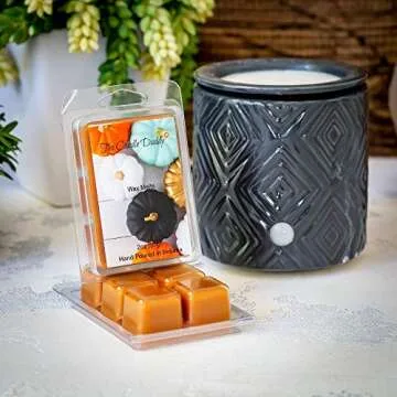The Candle Daddy Pumpkin Spice Scented -Max Cinnamon Spice- Colorful Pumpkins Fall Wax Melt Cubes - 1 Pack - 2 Ounces - 6 Cubes