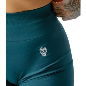 Gymreapers Seamless Shorts Infinity High Waist Biker Workout Scrunch Shorts for Women Athletic Gym Running Pilates Yoga Sport Short (Emerald)