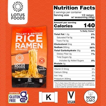 Lotus Foods Gluten-Free Ramen with Miso Soup - Organic & Delicious