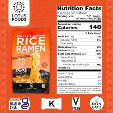 Lotus Foods Gluten-Free Ramen with Miso Soup - Organic & Delicious