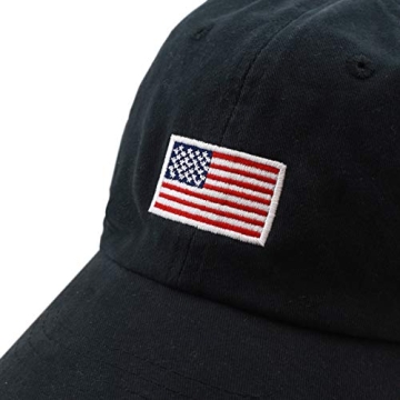 USA Flag Adjustable Baseball Dad Cap for Summer Wear