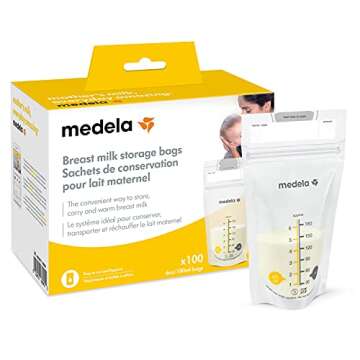 Medela Breast Milk Storage Bags 100 Count and Disposable Nursing Pads 120 Count, Breast Pump Accessories to Help Moms Begin and Continue Breastfeeding
