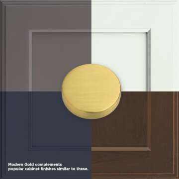 Modern Brass Cabinet Handles for Kitchen or Bathroom
