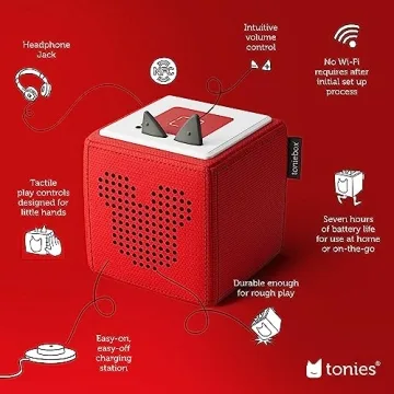 Toniebox Audio Player Set with Mickey and Friends - Red