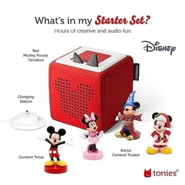 Toniebox Audio Player Set with Mickey and Friends - Red